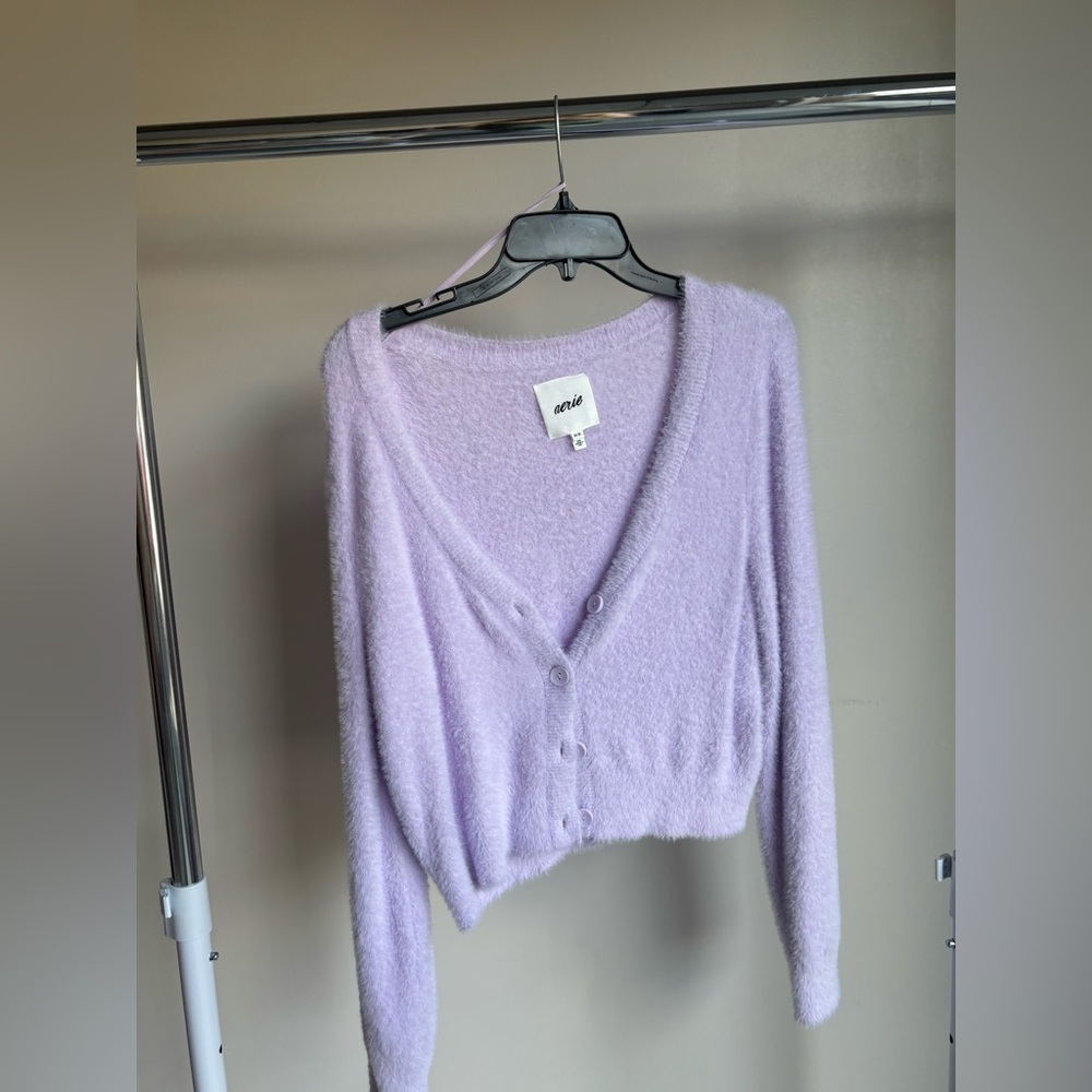Lilac fuzzy Arie sweater (never worn)